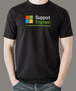 Microsoft Support Engineer Tee – Solving With Care Microsoft Support Engineer Tee – Solving With Care