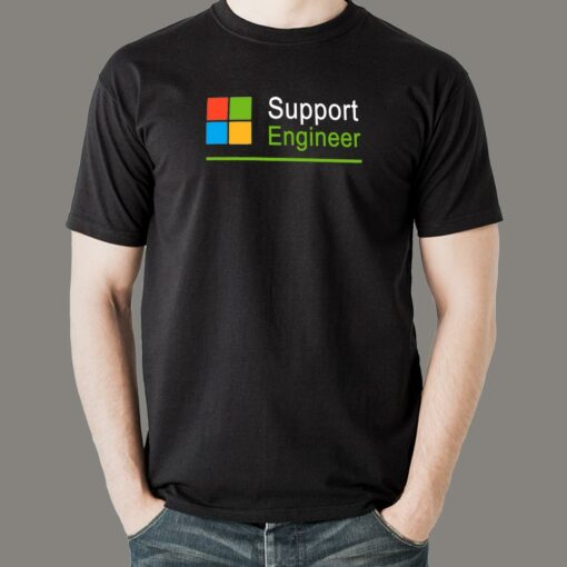 Microsoft Support Engineer Tee – Solving With Care