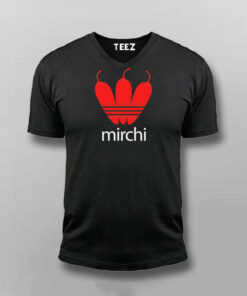 Mirchi Hindi Slogan T shirt For Men 4