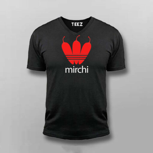 Mirchi Hindi Slogan T-shirt For Men