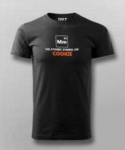 Mm The Atomic Symbol For Cookie Funny T-Shirt For Men Mm The Atomic Symbol For Cookie Funny T-Shirt For Men