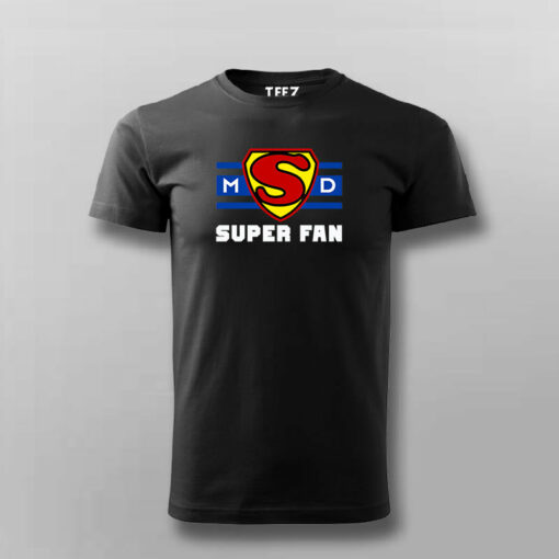 Ms Dhoni Super Fan T-Shirt For Men