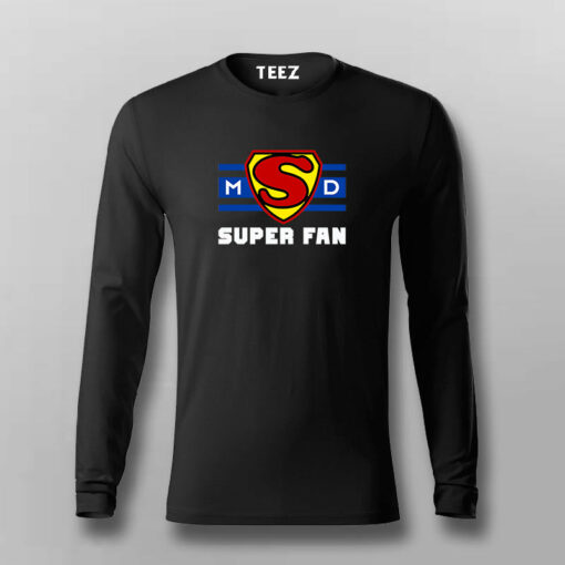 Ms Dhoni Super Fan T-Shirt For Men