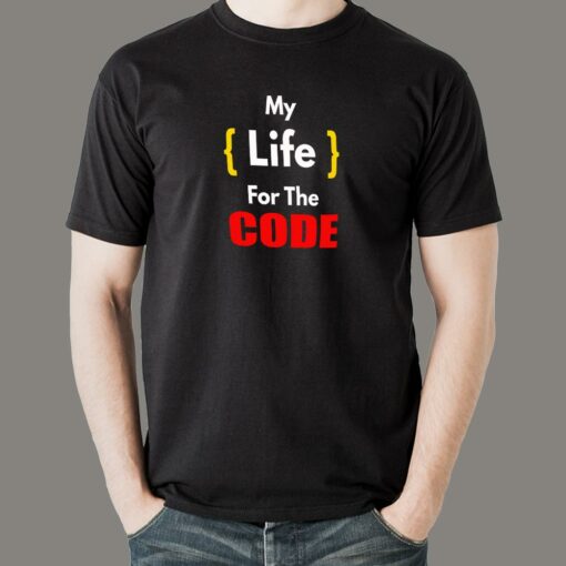 My Life For The Code – Devoted Coder T-shirt