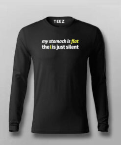My Stomach Is Flat Funny T-shirt For Men My Stomach Is Flat Funny T-shirt For Men