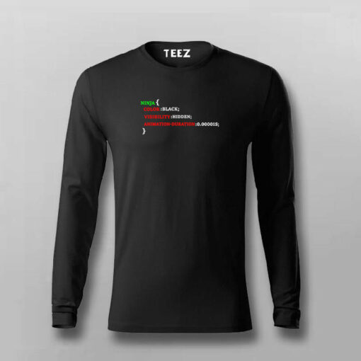 NINJA Web Developer Funny T-shirt For Men