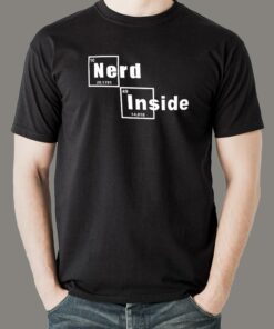 Nerd Inside  Hidden Geek Theme Tee Nerd Inside  Hidden Geek Theme Tee