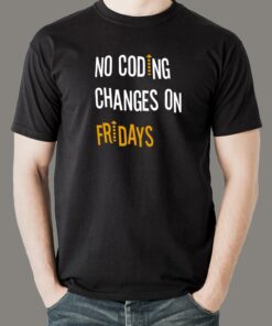 No Friday Deployments Tee – Code Safely, Rest Easy No Friday Deployments Tee – Code Safely, Rest Easy