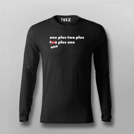 One Plus Two Plus Cube Maths Funny T-shirt For Men