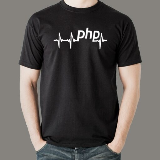 PHP Heartbeat T-Shirt – Pulse of Web Development