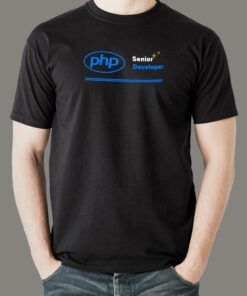 PHP Senior Developer T-Shirt – Lead with Code PHP Senior Developer T-Shirt – Lead with Code