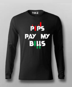 PIPS PAY MY BILLS Forex T-Shirt For Men PIPS PAY MY BILLS Forex T-Shirt For Men