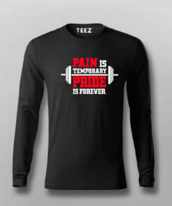 Pain Is Temporary Pride Is Forever Gym T-Shirt For Men Pain Is Temporary Pride Is Forever Gym T-Shirt For Men