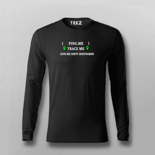 Ping Me Trace Me T-shirt For Men