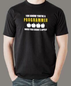 Programmer Apple Count T-Shirt – Debugging Reality Programmer Apple Count T-Shirt – Debugging Reality