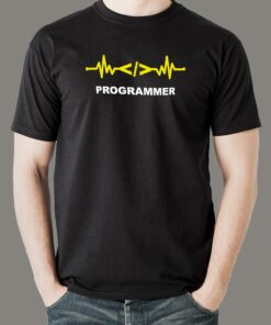 Programmer Heartbeat T-Shirt – Coding Runs Deep Programmer Heartbeat T-Shirt – Coding Runs Deep