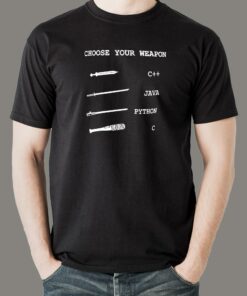 Programming Language Showdown T-Shirt – JavaC++PythonC