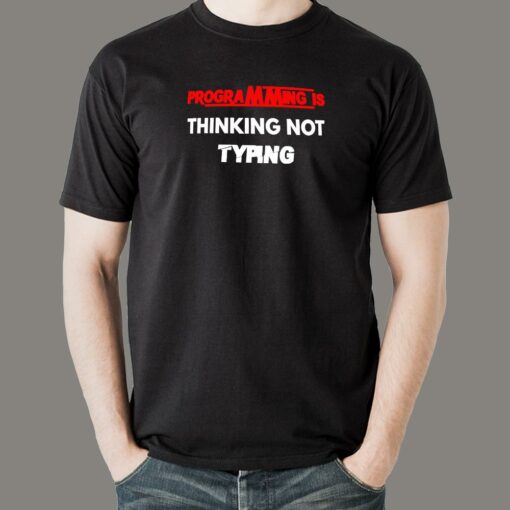 Programming Wisdom Men’s T-Shirt – Think, Then Code