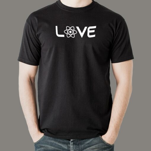 React JS Love Men’s T-Shirt – Essential for React Developers