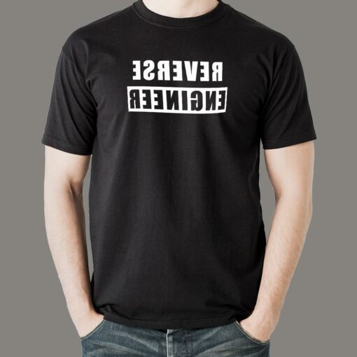 Reverse Engineer Men’s T-Shirt – The Hacker’s Coding Tee