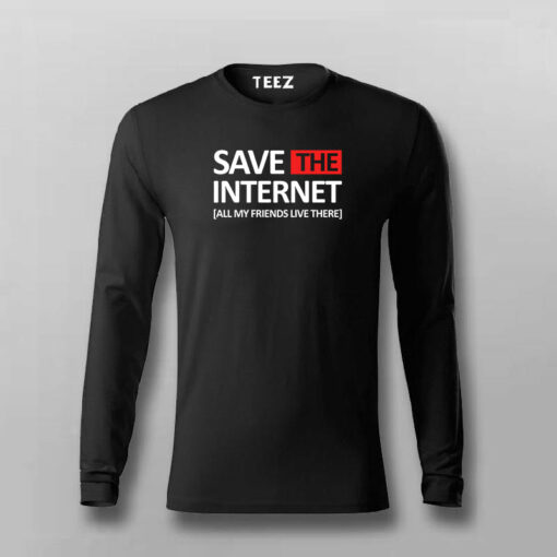 SAVE THE INTERNET T-shirt For Men