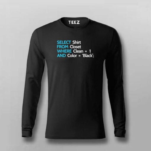 SQL Programmers Funny T-shirt For Men