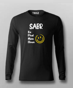 Sabr Ka Phal Mein Houn Funny T-shirt For Men Sabr Ka Phal Mein Houn Funny T-shirt For Men