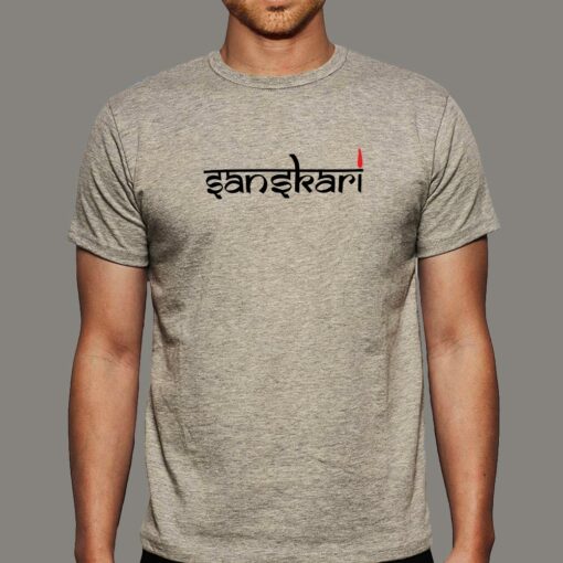 Sanskari Indian Desi Boy Hindi Funny T-Shirt