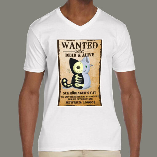 Schrodinger’s Cat Wanted Men’s T-shirt