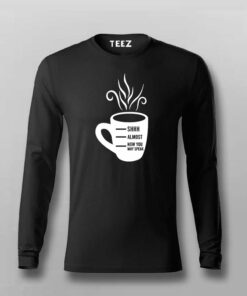 Shhh Almost Now You May Speak Men’s Coffee T-Shirt Shhh Almost Now You May Speak Men’s Coffee T-Shirt