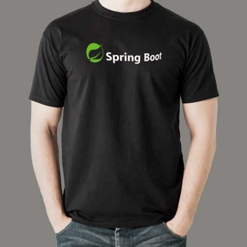 Spring Boot  Men’s Programming T-shirt