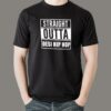 Straigh Outta gym Desi Hip Hop T-Shirt For Men