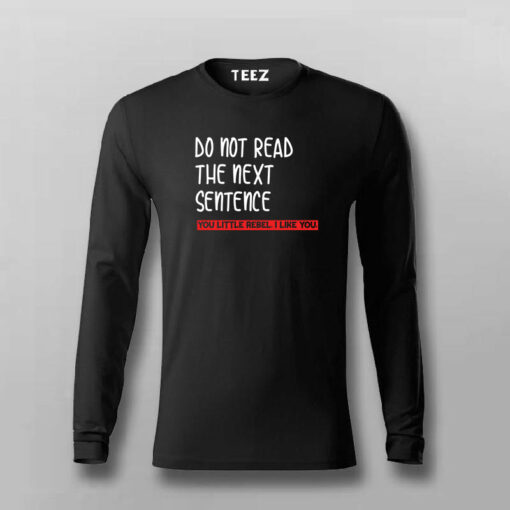 The Forbidden Sentence Men’s Tee – Dare to Read More