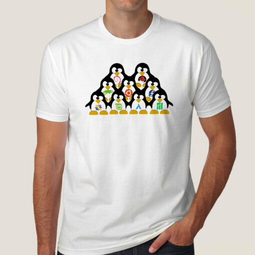 Tux Army Linux Tee – United in Open Source Freedom