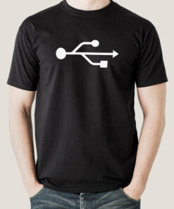 USB Icon T Shirt Plug In to Style 1