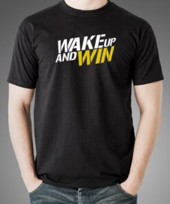 Wake Up And Win Men’s Motivation T-shirt Wake Up And Win Men’s Motivation T-shirt