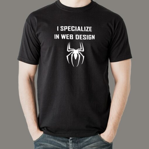 Web Design Spider T-Shirt – Weaving the Web Creatively