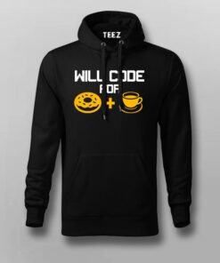 Will Code For Donut & Coffee Men’s Tee Will Code For Donut & Coffee Men’s Tee