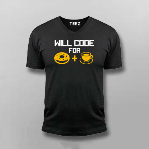 Will Code For Donut & Coffee Men’s Tee