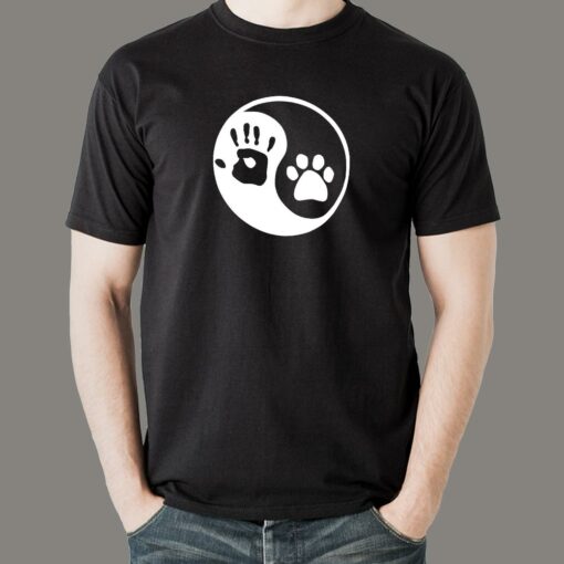 Yin Yang Human And Dog T-Shirt