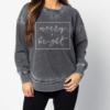 Acid Washed Merry and Bright Quality Sweatshirt