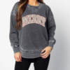 Acid Washed Retro Leopard Merry Quality Sweatshirt