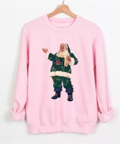 Adult Luxe Santa Sweatshirt Gildan or Bella Sweatshirt