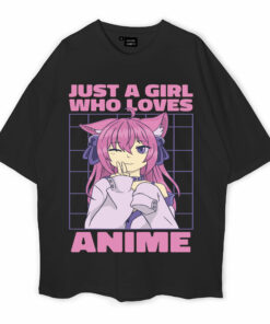 Anime Girl Oversized T-Shirt