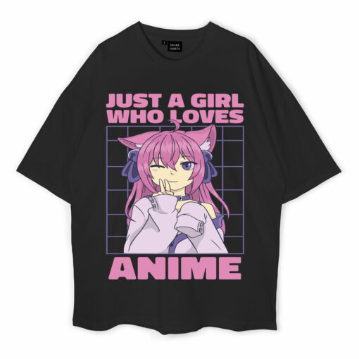 Anime Girl Oversized T-Shirt