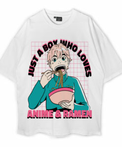 Anime &amp Ramen Oversized T-Shirt
