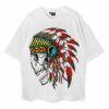 Apache Indian Skull Oversized T-Shirt