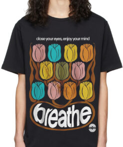 BREATHE JUST Oversized Drop T-Shirt