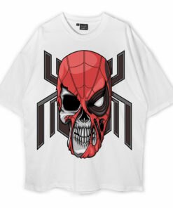 Badass Superhero Skull Oversized T-Shirt