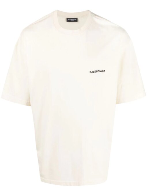 Balenciaga Cream Oversized T-Shirt